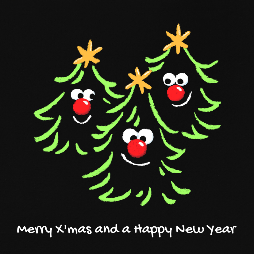 Kerstkaart CliniClowns Lach - Kerstkaarten Kerstkaarten - Kerstkaart CliniClowns Lach