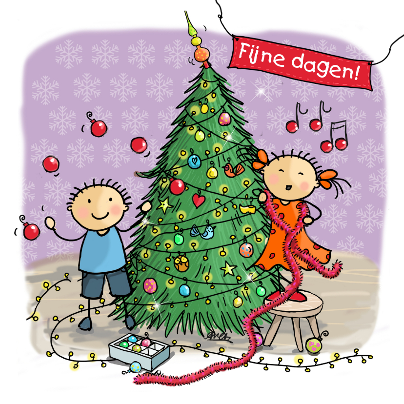 Kerstkaart CliniClowns Vrolijk - Kerstkaarten Kerstkaarten - Kerstkaart CliniClowns Vrolijk