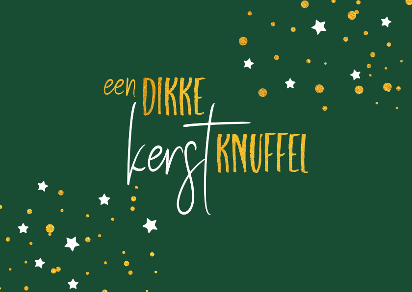 Kerstkaart een dikke knuffel voor steun - Kerstkaarten Kerstkaarten - Kerstkaart een dikke knuffel voor steun