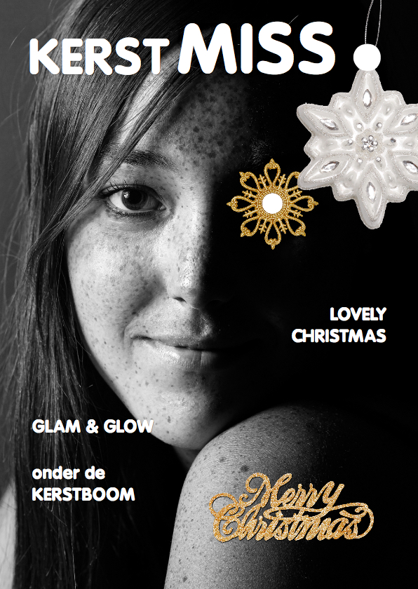 Kerstkaart Eigen foto cover magazine 3 - Kerstkaarten Kerstkaarten - Kerstkaart Eigen foto cover magazine 3
