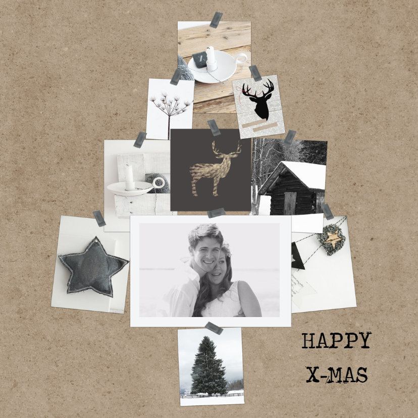 Kerstkaart foto boom - Kerstkaarten Kerstkaarten - Kerstkaart foto boom