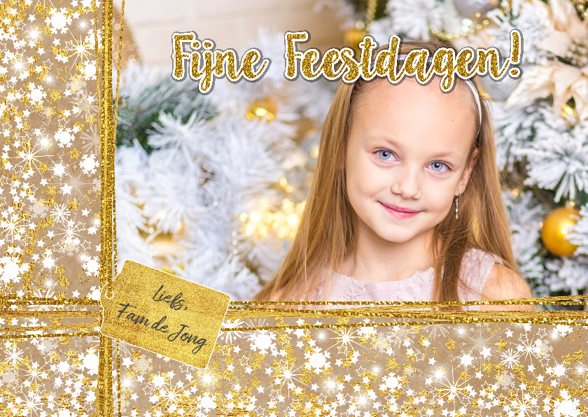 Kerstkaart foto sfeervol romantisch sterren - Kerstkaarten Kerstkaarten - Kerstkaart foto sfeervol romantisch sterren