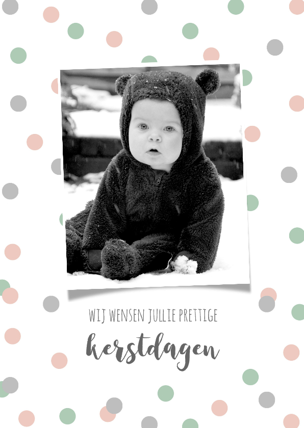 Kerstkaart foto stippen - BC - Kerstkaarten Kerstkaarten - Kerstkaart foto stippen - BC