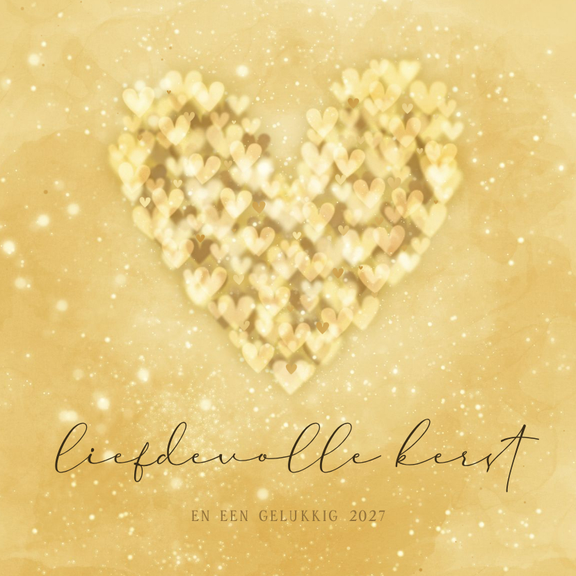 Kerstkaart hart liefdevolle kerst sprankelend - Kerstkaarten Kerstkaarten - Kerstkaart hart liefdevolle kerst sprankelend