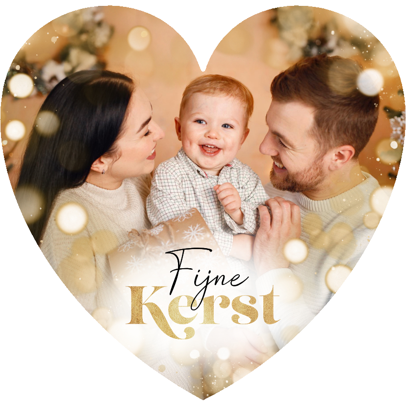 Kerstkaart hartvorm foto lichteffecten bokeh sprankelend - Kerstkaarten Kerstkaarten - Kerstkaart hartvorm foto lichteffecten bokeh sprankelend