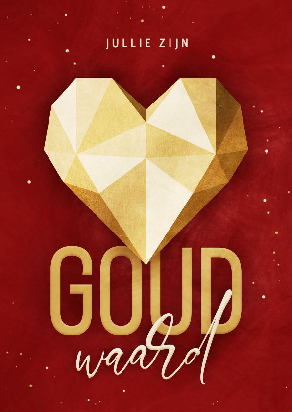 Kerstkaart jullie zijn goud waard met hart van goud - Kerstkaarten Kerstkaarten - Kerstkaart jullie zijn goud waard met hart van goud