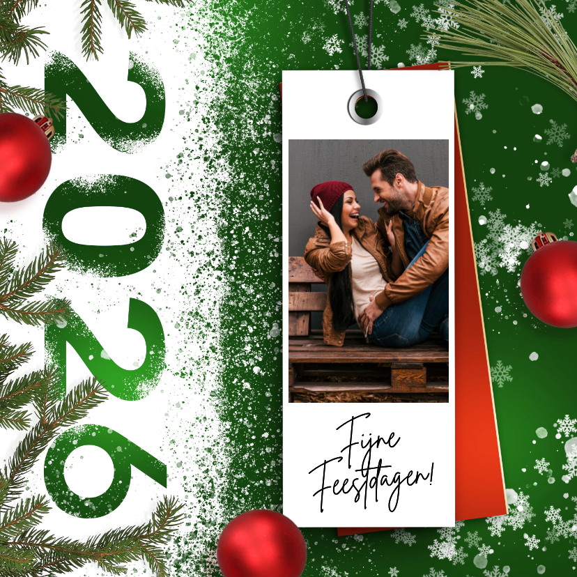 Kerstkaarten - Kerstkaart label 2026 foto