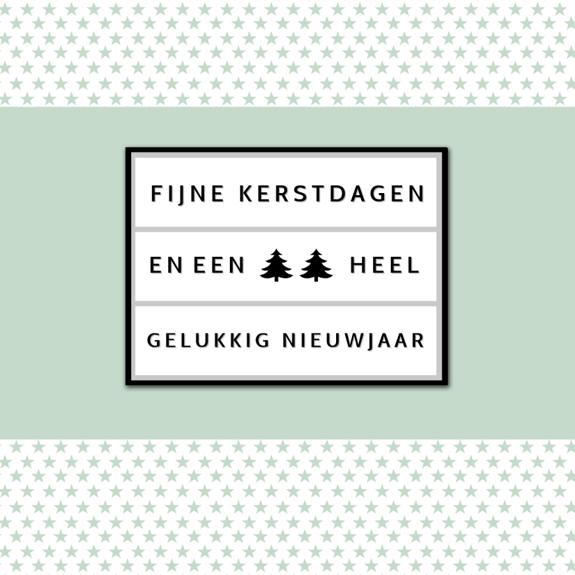 Kerstkaart lightbox groen - BC - Kerstkaarten Kerstkaarten - Kerstkaart lightbox groen - BC
