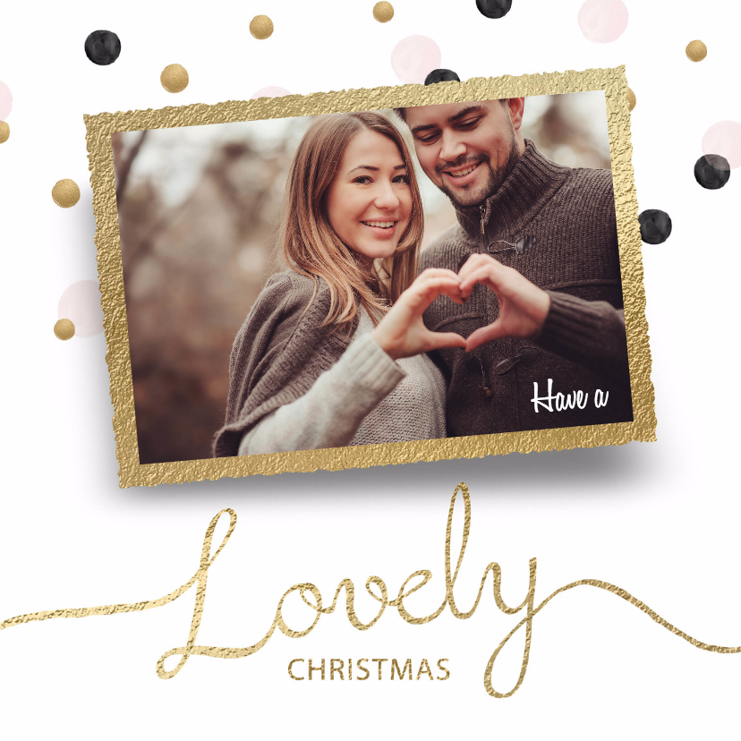 Kerstkaart Lovely Xmas - Kerstkaarten Kerstkaarten - Kerstkaart Lovely Xmas