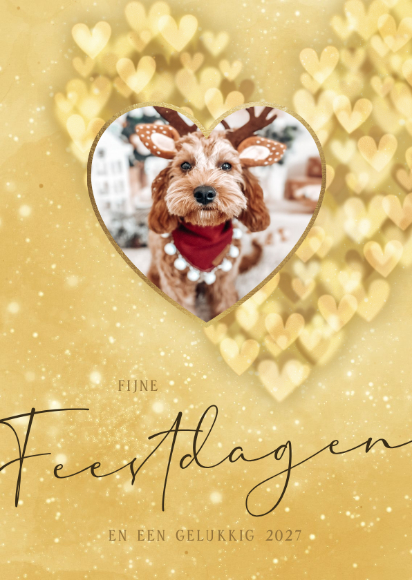 Kerstkaart met foto hart liefdevolle kerst sprankelend - Kerstkaarten Kerstkaarten - Kerstkaart met foto hart liefdevolle kerst sprankelend