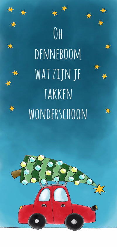 Kerstkaart Oh denneboom - Sk - Kerstkaarten Kerstkaarten - Kerstkaart Oh denneboom - Sk