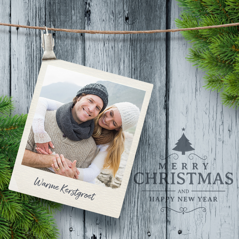 Kerstkaart polaroid foto - Kerstkaarten Kerstkaarten - Kerstkaart polaroid foto