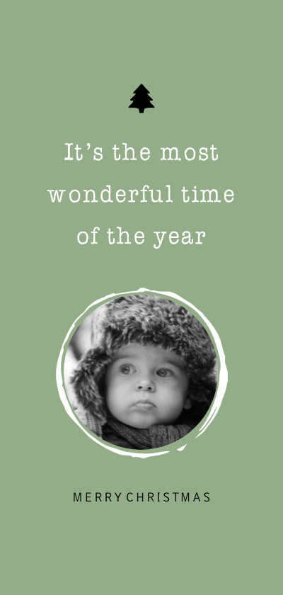 Kerstkaart quote wonderful time - Kerstkaarten Kerstkaarten - Kerstkaart quote wonderful time