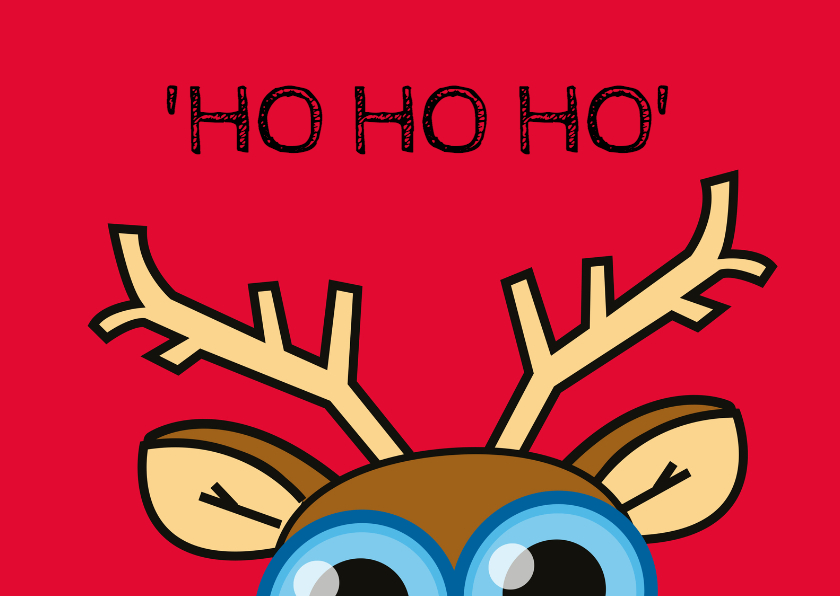 Kerstkaart - Rudolf - MG - Kerstkaarten Kerstkaarten - Kerstkaart - Rudolf - MG