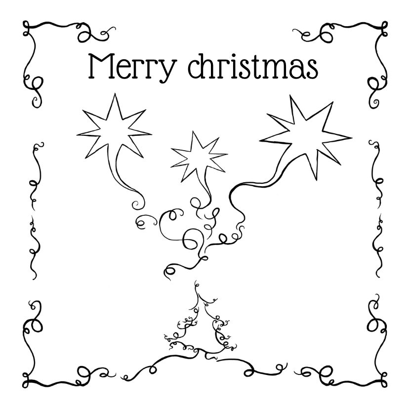 Kerstkaart sierlijk JB - Kerstkaarten Kerstkaarten - Kerstkaart sierlijk JB