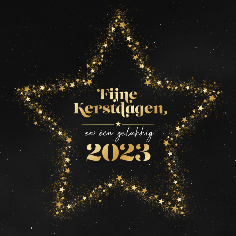 warmte Voornaamwoord bagage Kerstkaart ster fijne kerstdagen gelukkig 2023 | Kaartje2go