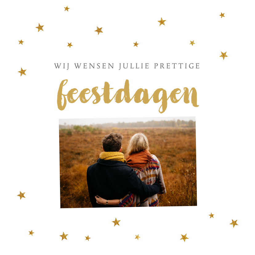 Kerstkaart sterretjes foto - BC - Kerstkaarten Kerstkaarten - Kerstkaart sterretjes foto - BC