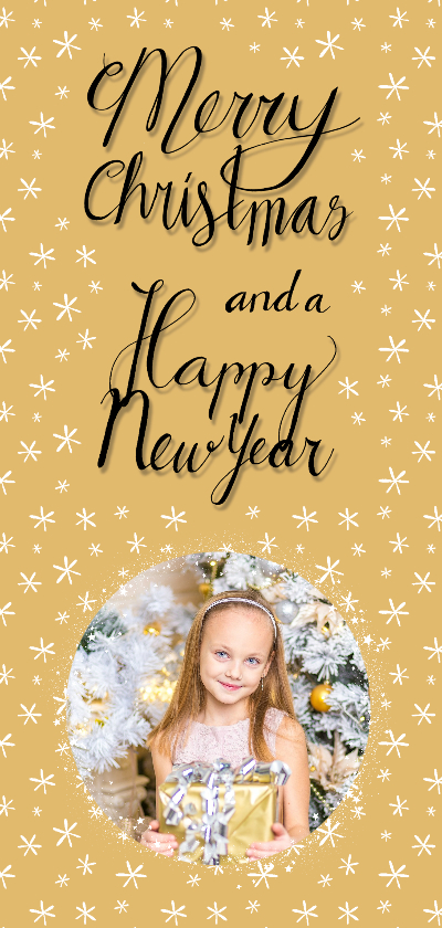 Kerstkaart sterretjes fotokaart - Kerstkaarten Kerstkaarten - Kerstkaart sterretjes fotokaart