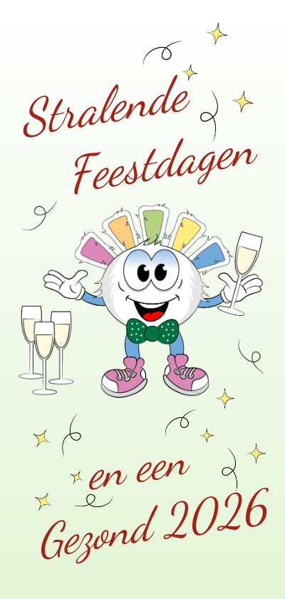 Kerstkaarten - Kerstkaart stralende feestdagen en een gezond 2027