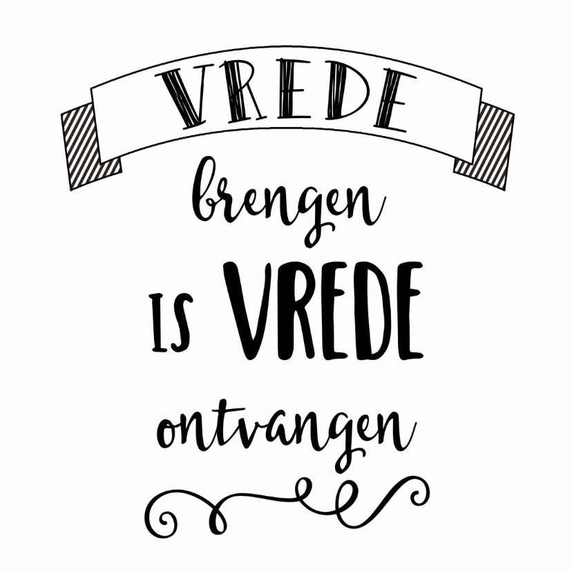 Kerstkaart Vrede 2 - WW - Kerstkaarten Kerstkaarten - Kerstkaart Vrede 2 - WW
