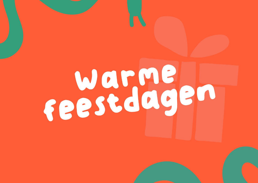 Kerstkaarten - Kerstkaart - Warme Feestdagen