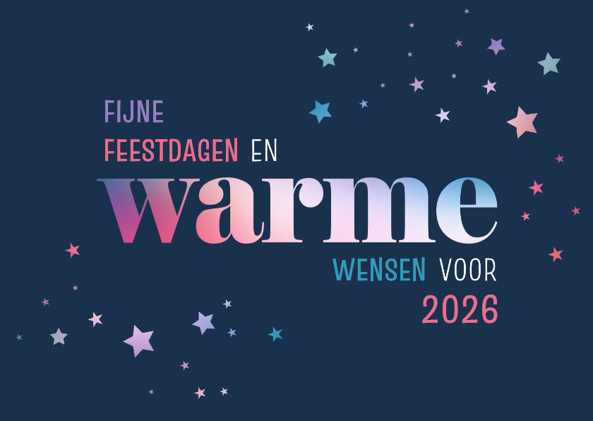 Kerstkaart Warme wensen - Kerstkaarten Kerstkaarten - Kerstkaart Warme wensen