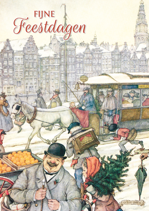 Kerstkaarten - Kerstkaart winter in Amsterdam