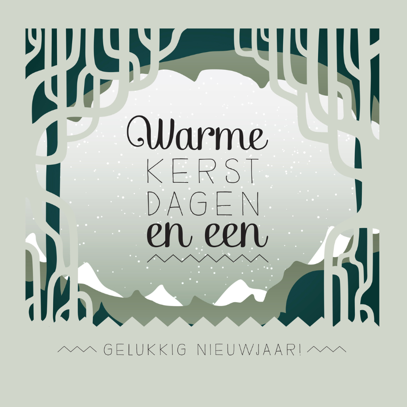 Kerstkaart winter scandinavisch - Kerstkaarten Kerstkaarten - Kerstkaart winter scandinavisch