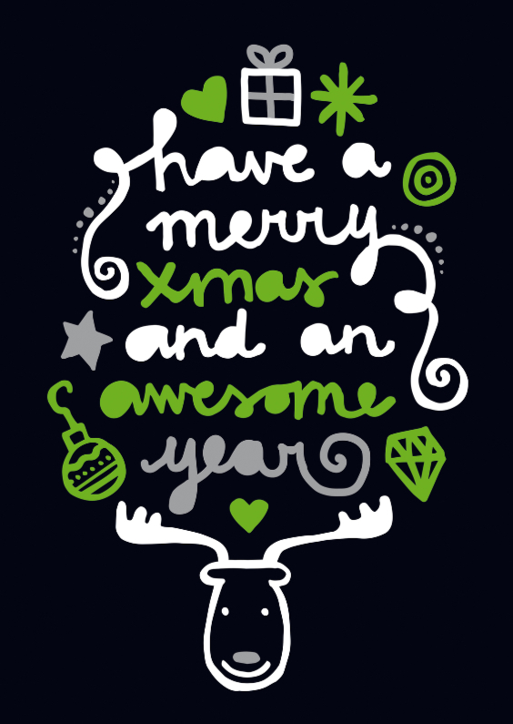 Kerstmis Quote Rendier - Kerstkaarten Kerstkaarten - Kerstmis Quote Rendier