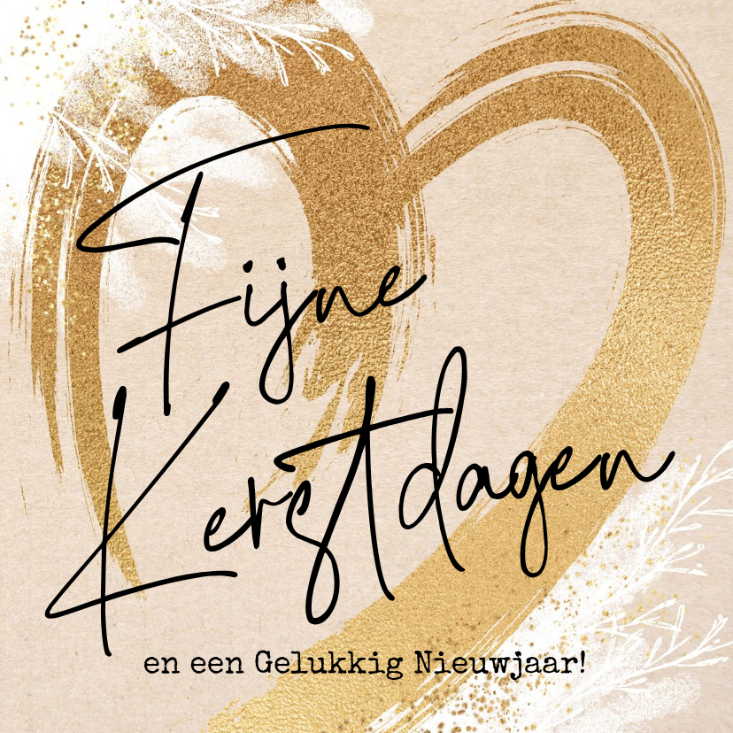 Lieve kerstkaart hart kraft - Kerstkaarten Kerstkaarten - Lieve kerstkaart hart kraft