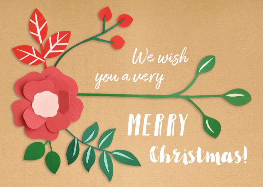 Merry Christmas botanical - Kerstkaarten Kerstkaarten - Merry Christmas botanical