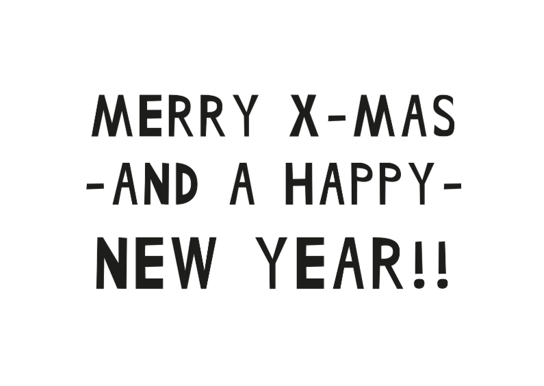 Merry x-mas Quote Hip - Kerstkaarten Kerstkaarten - Merry x-mas Quote Hip
