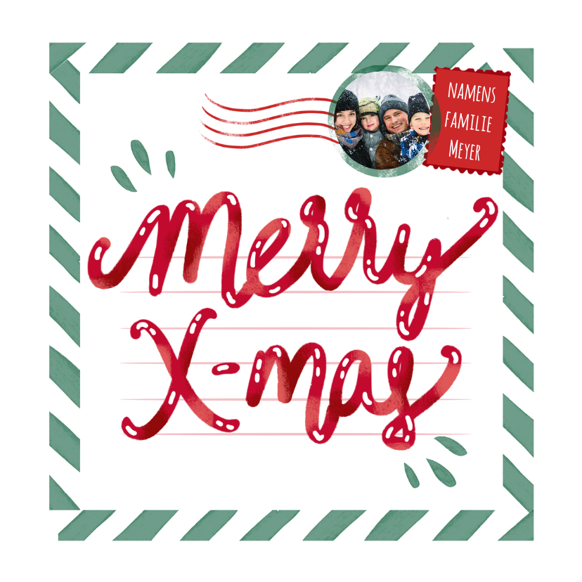 Merry Xmas postcard - Kerstkaarten Kerstkaarten - Merry Xmas postcard