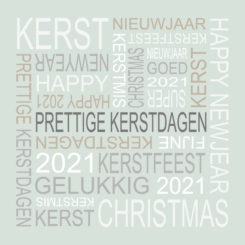 Nieuwjaarskaart tekst groen - Kerstkaarten Kerstkaarten - Nieuwjaarskaart tekst groen