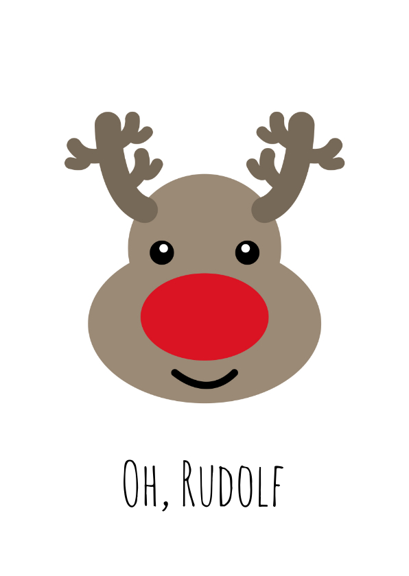 Oh, Rudolf - Kerstkaarten Kerstkaarten - Oh, Rudolf