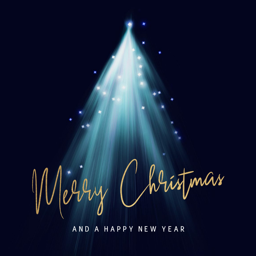 Originele kerstkaarten met kerstboom en lichtjes - Kerstkaarten Kerstkaarten - Originele kerstkaarten met kerstboom en lichtjes