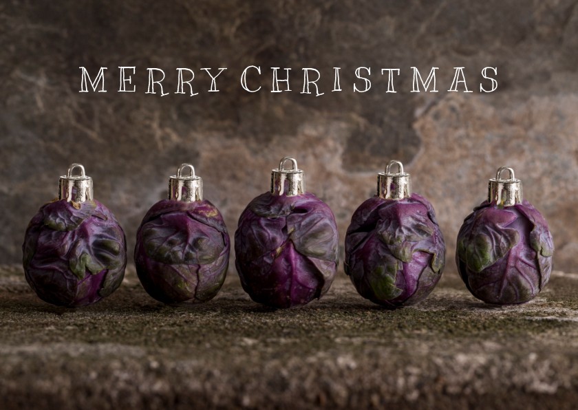 Spruitjes kerstballen - Kerstkaarten Kerstkaarten - Spruitjes kerstballen