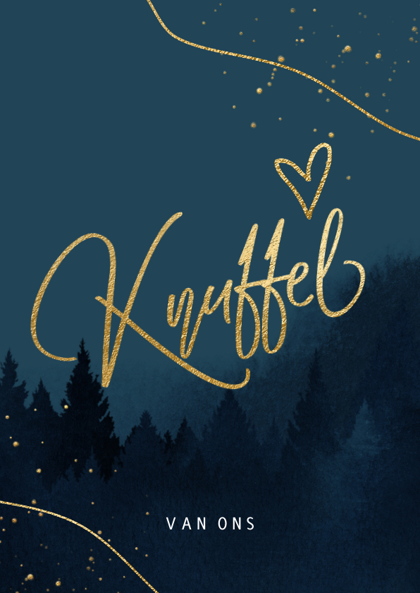 Sterkte kerstkaart Knuffel van ons kerstbomen - Kerstkaarten Kerstkaarten - Sterkte kerstkaart Knuffel van ons kerstbomen