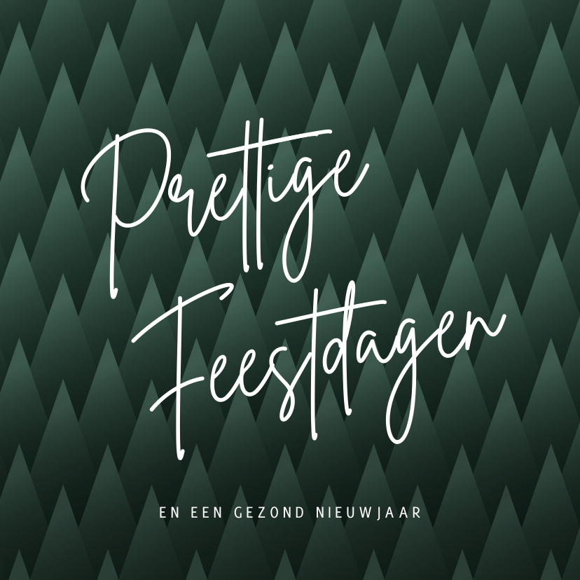 Stijlvolle kerstkaart kerstbomen - Kerstkaarten Kerstkaarten - Stijlvolle kerstkaart kerstbomen