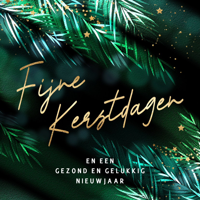 Stijlvolle kerstkaart kerstsfeer takjes - Kerstkaarten Kerstkaarten - Stijlvolle kerstkaart kerstsfeer takjes