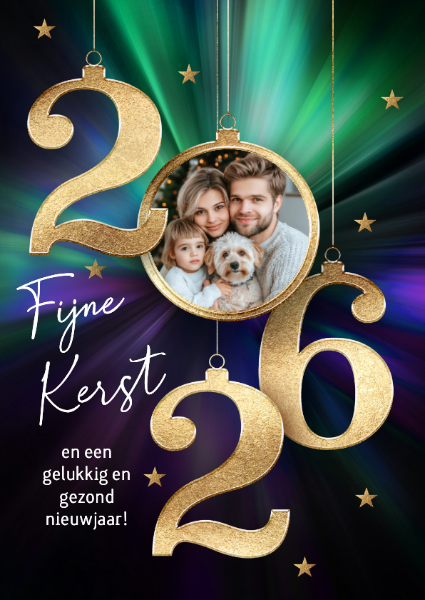 Kerstkaarten - Stijlvolle kerstkaart met foto en 2026
