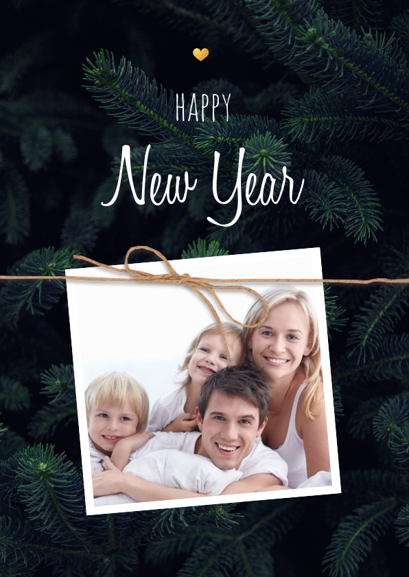 Stijlvolle kerstkaart met foto's - Kerstkaarten Kerstkaarten - Stijlvolle kerstkaart met foto's
