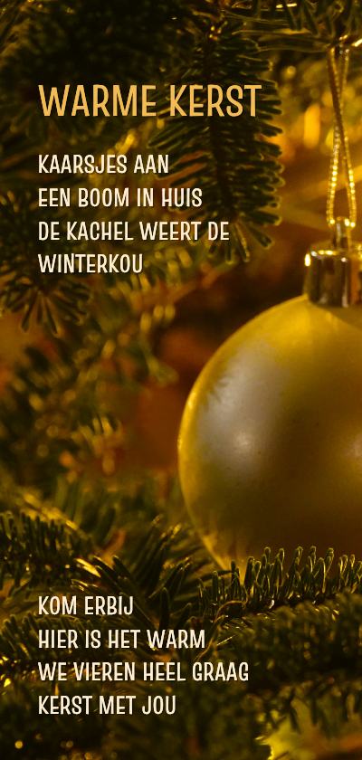 Uitnodiging Kerst met jou - Kerstkaarten Kerstkaarten - Uitnodiging Kerst met jou