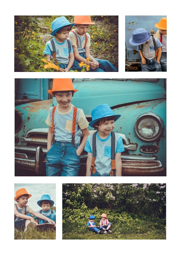 Kinderfeestjes - Collage Kinderfeestje met 5 foto's