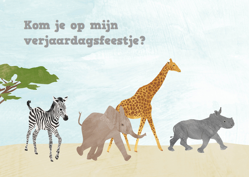 Kinderfeestjes - Feestje dieren uit Afrika