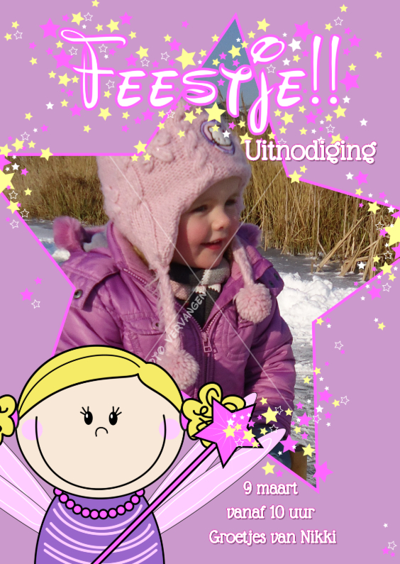 FOTOkaart FEEstje - Kinderfeestjes Kinderfeestjes - FOTOkaart FEEstje