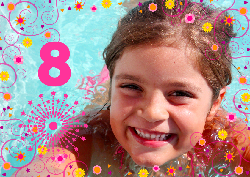 Fotokaart Prinses Meisje - Kinderfeestjes Kinderfeestjes - Fotokaart Prinses Meisje