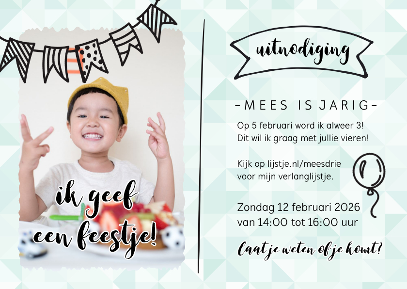 Ik geef een feestje - met foto - Kinderfeestjes Kinderfeestjes - Ik geef een feestje - met foto