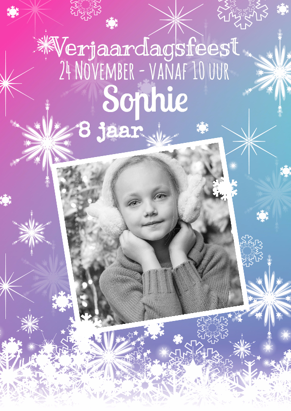Kinderfeest sprookje sneeuwvlok - Kinderfeestjes Kinderfeestjes - Kinderfeest sprookje sneeuwvlok