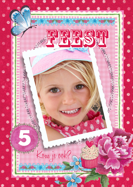 Kinderfeest Vrolijk Meisje Roos - Kinderfeestjes Kinderfeestjes - Kinderfeest Vrolijk Meisje Roos